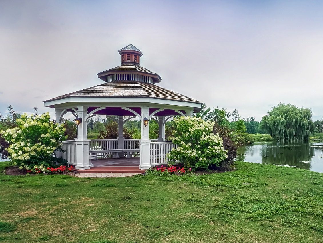 Landscape Gazebo Park Green Pond  - FrancineS0321 / Pixabay